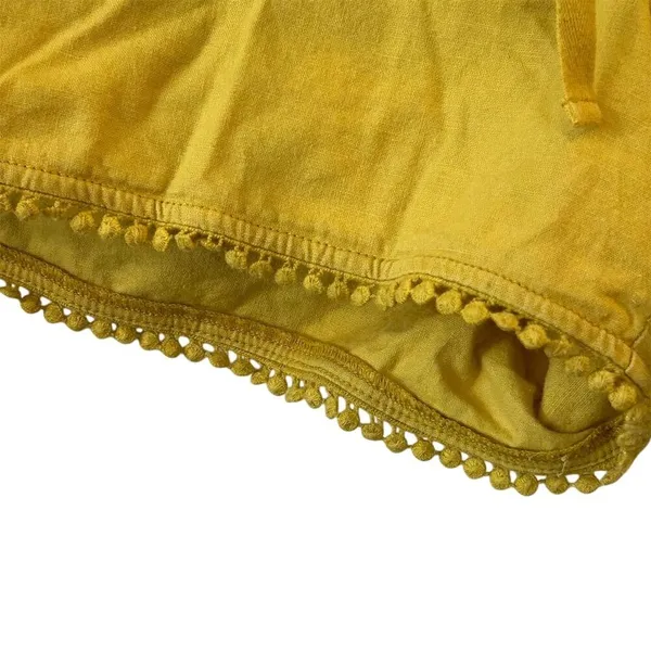 LOFT Women's‎ Yellow Running Shorts Size L High Rise Casual - Image 4