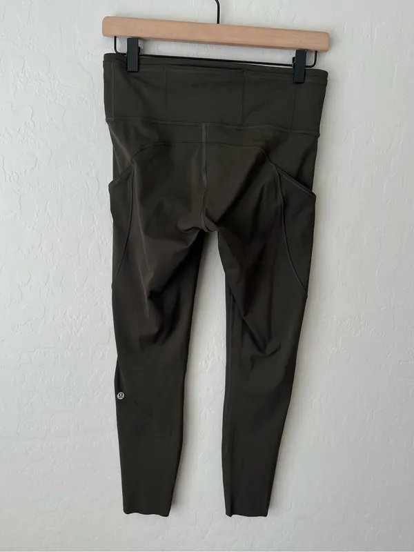 Lululemon fast and free high rise leggings reflective dark olive 8 - Image 7