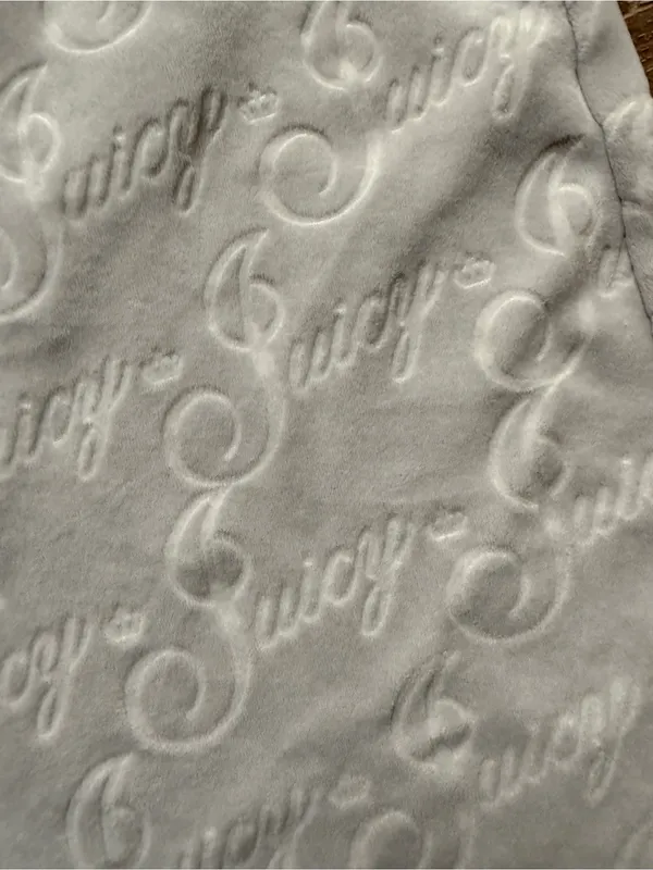 Juicy Couture Velour Embossed Logo Lounge Pants Gray Women’s XS Y2K - Image 2