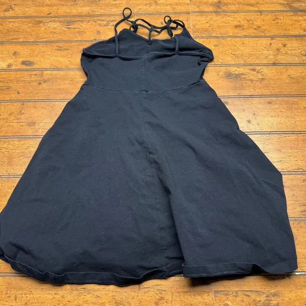Express Womens Black Strappy Cage Neck Fit and Flare Skater Mini Dress‎ Size M - Image 3