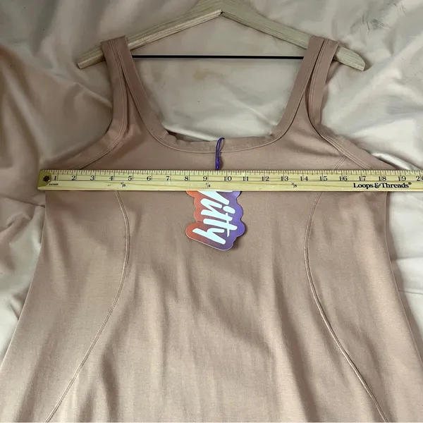 YITTY Body Butter Tank Dress in Brown Sugar Nude‎ Stretchy Scoop Neck Size XXL - Image 14
