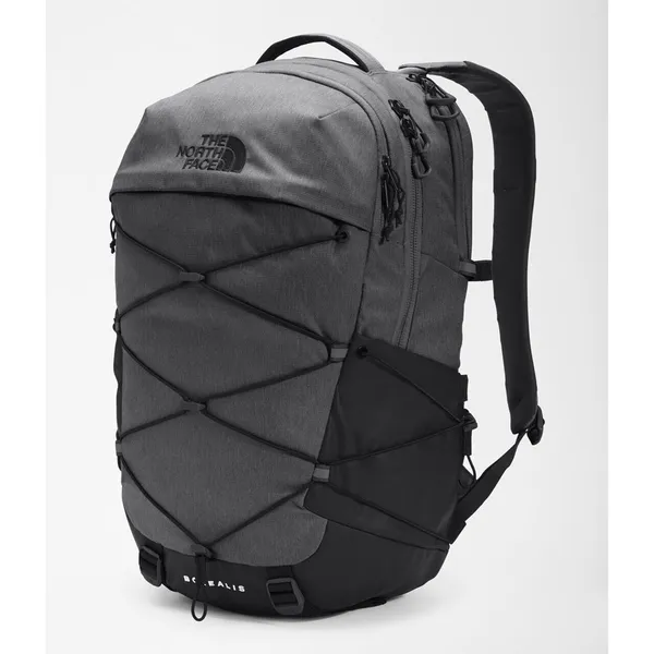 The North Face Borealis Laptop Backpack Asphalt Grey Light Heather/TNF Black New - Image 3