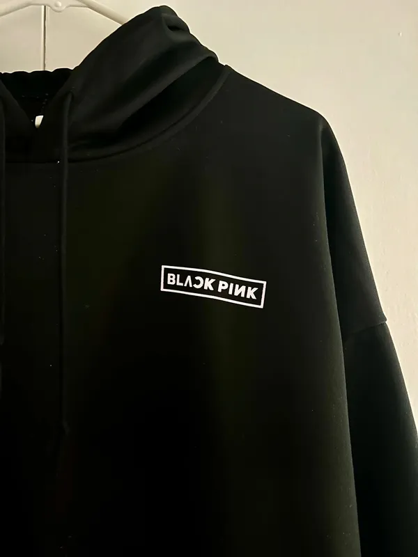 blackpink born pink tour black hoodie size xl fits m/l - Image 2