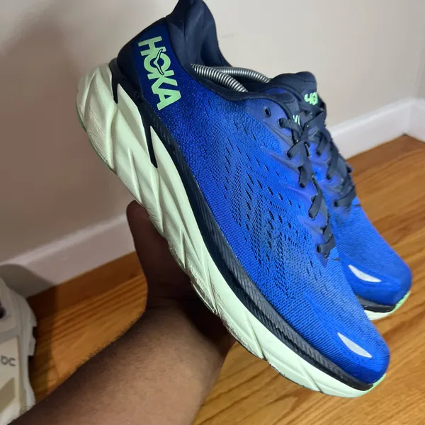 Hoka One One Clifton 8 Blue/Navy 1119393 DBOS Size 12M D NO BOX - Image 20