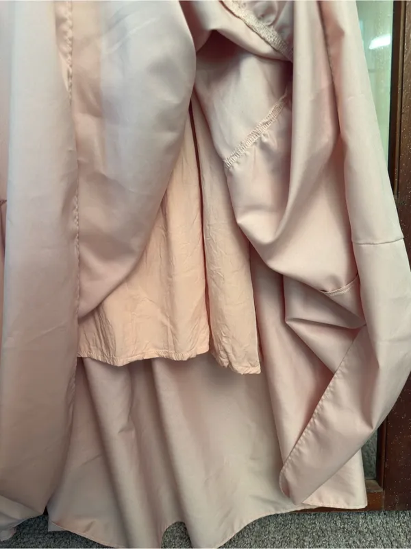 Vici Tru Tiered Ruffle Maxi Dress Flowy Light Pink Peach Size XS Feminine - Image 12