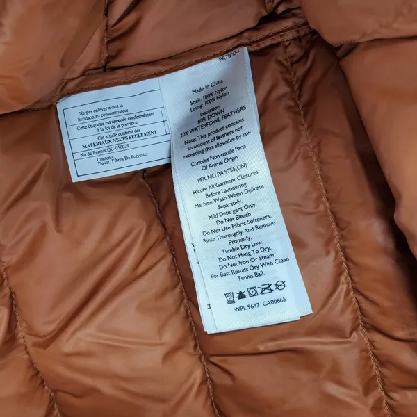 Eddie Bauer Womens L Brown‎ Bronze EB650 Down Puffer Ski Snow Insulated Outdoor - Image 4