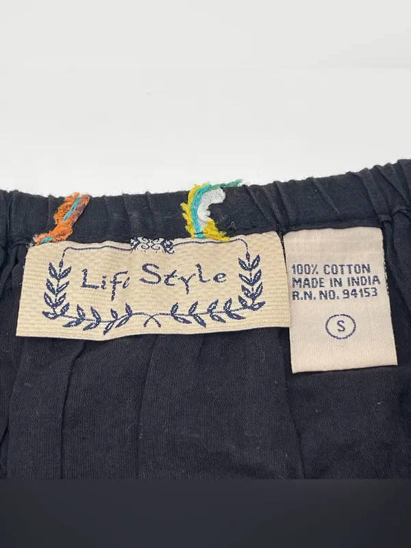 Lifestyle Scribble Cotton Midi Skirt Hippie Sz Small Colorful Teacher Colorful - Image 6