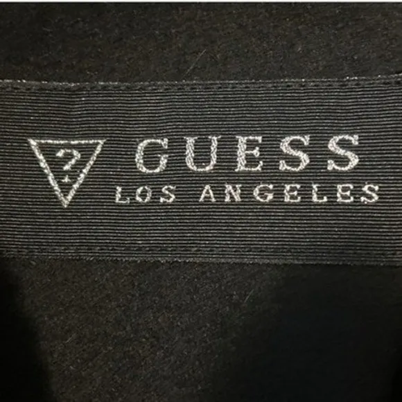 GUESS Los Angeles Wool Blend Single-Breasted Coat Women Small EUC‎ - Image 7