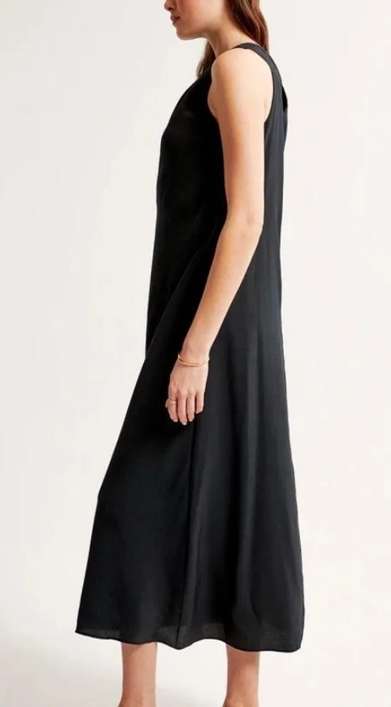 Abercrombie High Neck Column Midi Dress - Image 3