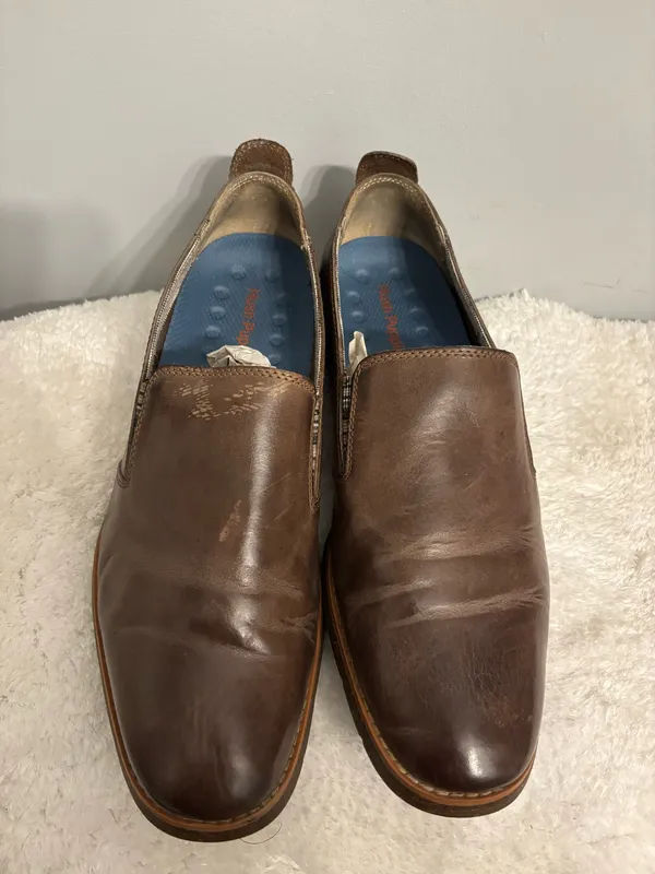 Hush Puppies Shoes Casual brown leather shoe sz 9 loafers - Image 4