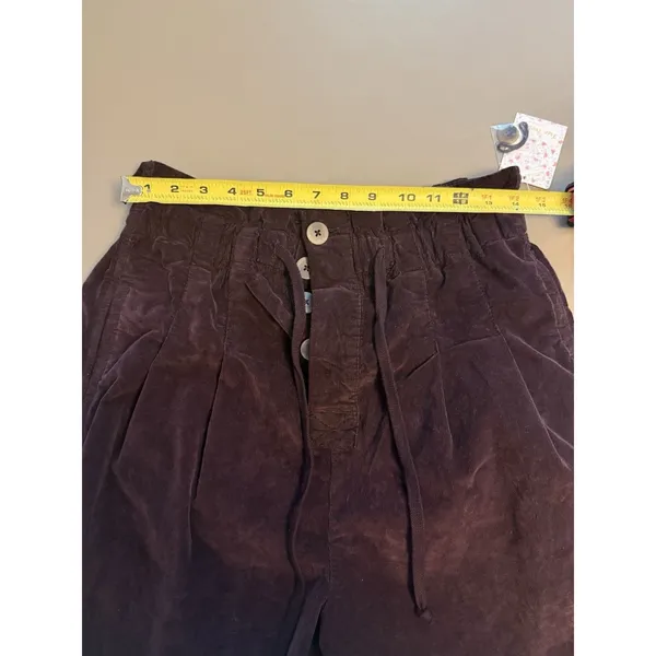Women’s Free People Margate Pleated Trouser Pants Small Panther Rose NWT New - Image 7