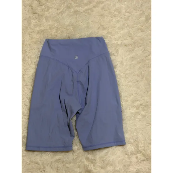 Buffbunny Biker‎ Shorts Women M Periwinkle Blue High Waist Athletic Yoga Gym - Image 5