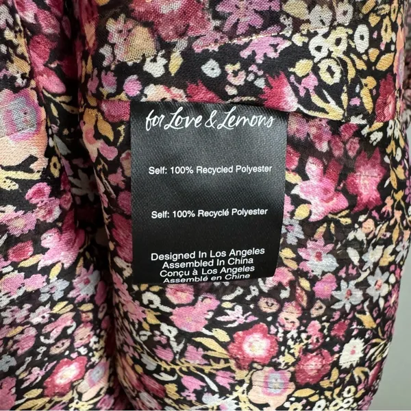 NEW For Love & Lemons Joelle Floral Maxi Dress M - Image 6