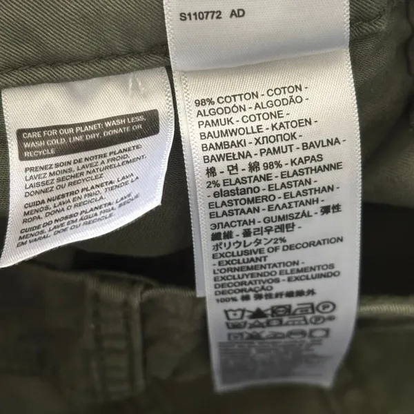 Levi's Women's Utility‎ Pants Sz 29X29 Green Stretch - Image 5