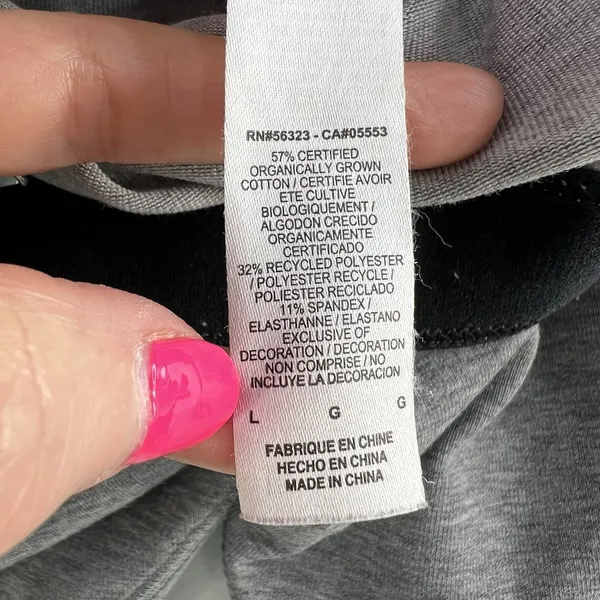 Nike Large L Leggings Hologram Carbon Heather Gray Full Length‎ 886257-091 - Image 10