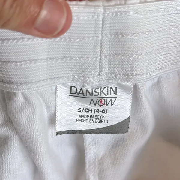 White Cotton Athletic Shorts - Image 3