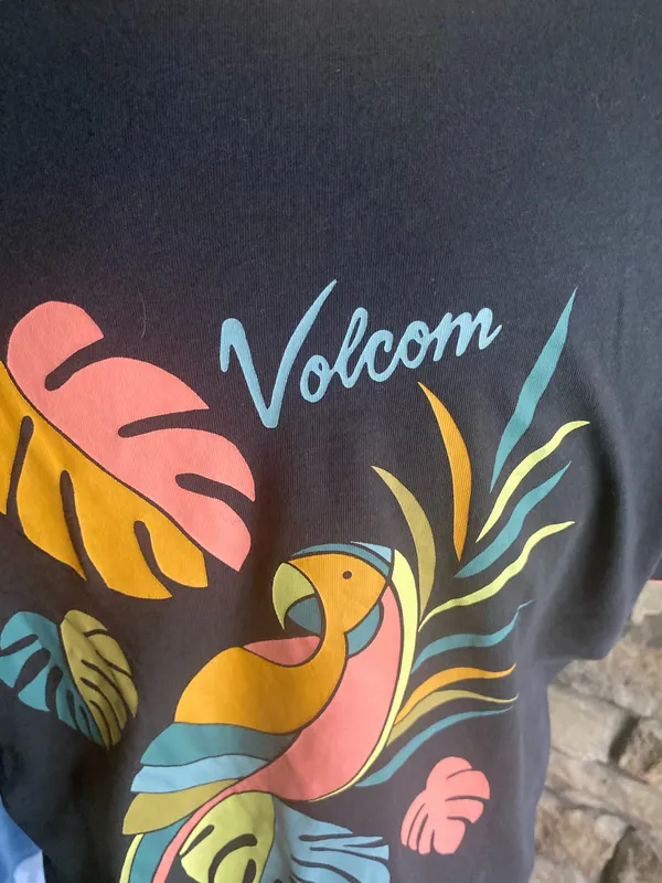 Nwt-Volcom-Womens Black And Pink Top-Size Large - Image 4