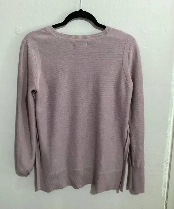 Banana Republic Pima Cotton Cashmere Purple Top - Image 5