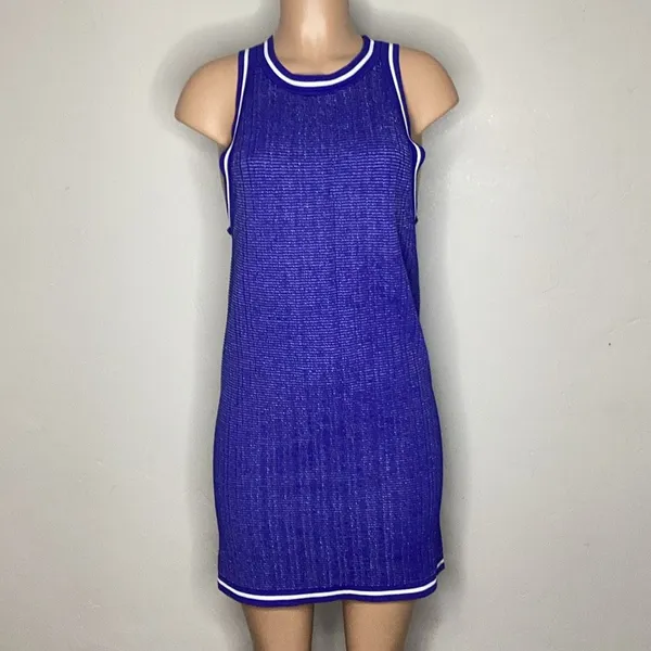 New. Pilyq blue coverup dress. M/L - Image 3