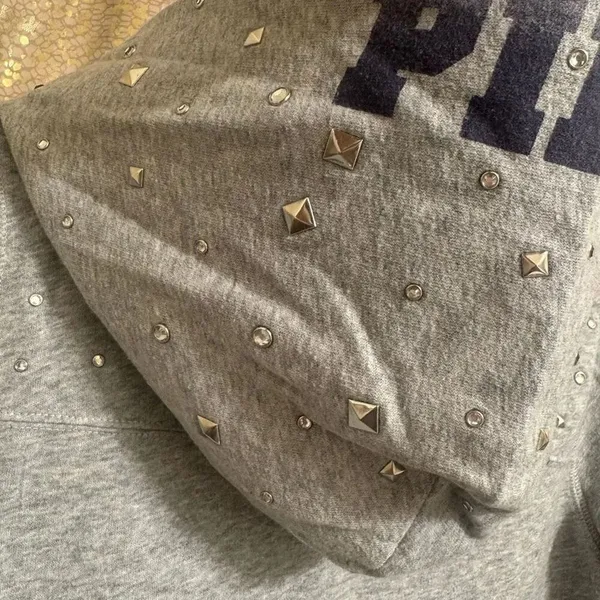 PINK Victorias Secret Vintage NFL Dallas Cowboys Rhinestone Hoodie Medium - Image 8