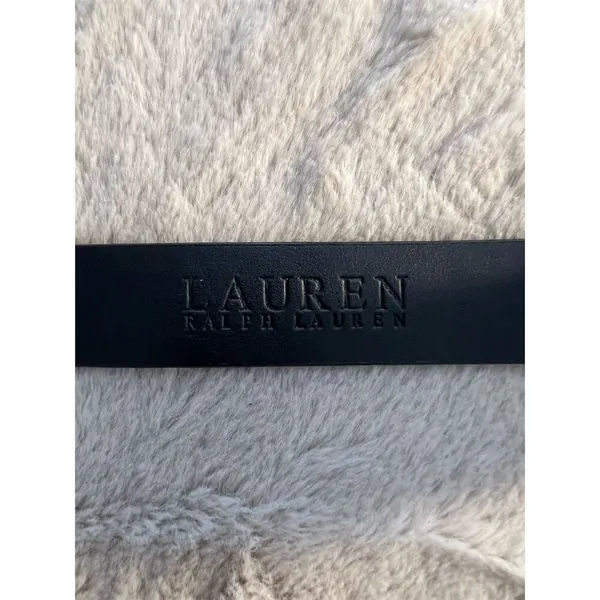 Lauren Ralph Lauren Women's Black Stretch Belt with Silver Clasp - Image 6