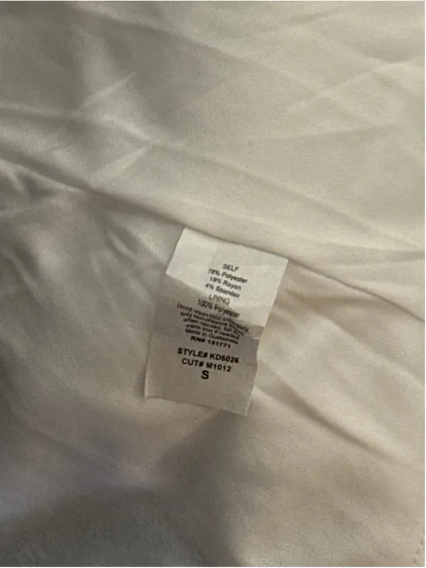 NEW LE LIS short sleeve collared midi dress in ivory S NWT - Image 5