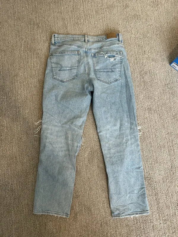 American Eagle Outfitters Ripped Mom Jeans - Image 2