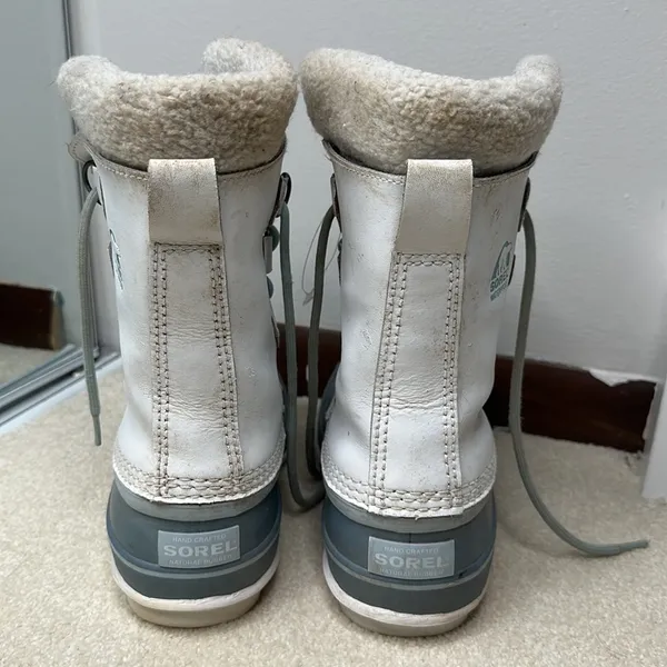 Sorel: White and Blue Waterproof Winter Boots - Image 3