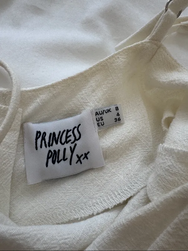 Princess Polly Cream Slip Dress - Image 2