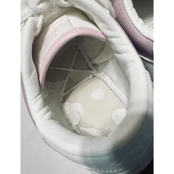 VINTAGE HAVANA Women’s Fashion Sneakers Leather white & Pink Star 7.5 - Image 6