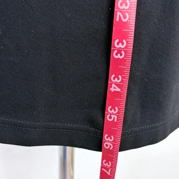 Club Monaco Sheath Dress Black Sleeveless Ruched Side Viscose Blend Size M - Image 8