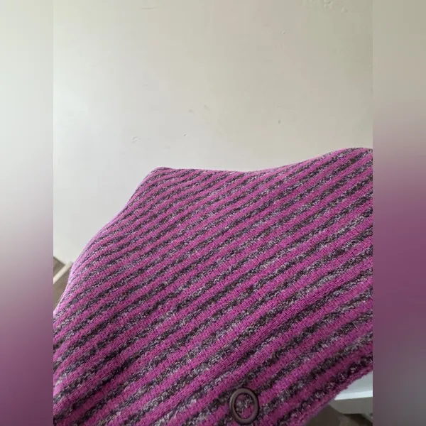 Lululemon Vinyasa Scarf Mini Check‎ Pique Ultra Violet Black Purple Rulu Wrap - Image 4