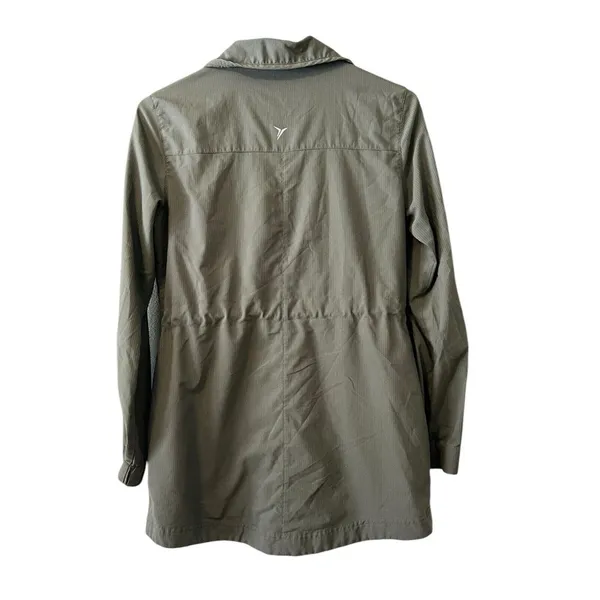 Old Navy Active Womens Windbreaker Jacket Lightweight Size‎ XS Green Drawstring - Image 2