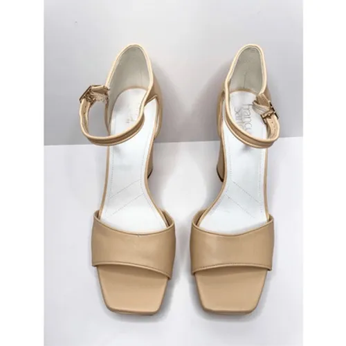 Franco‎ Sarto Dima Beige Leather Square Toe Platform Block Heel Sandals Size 11 - Image 5