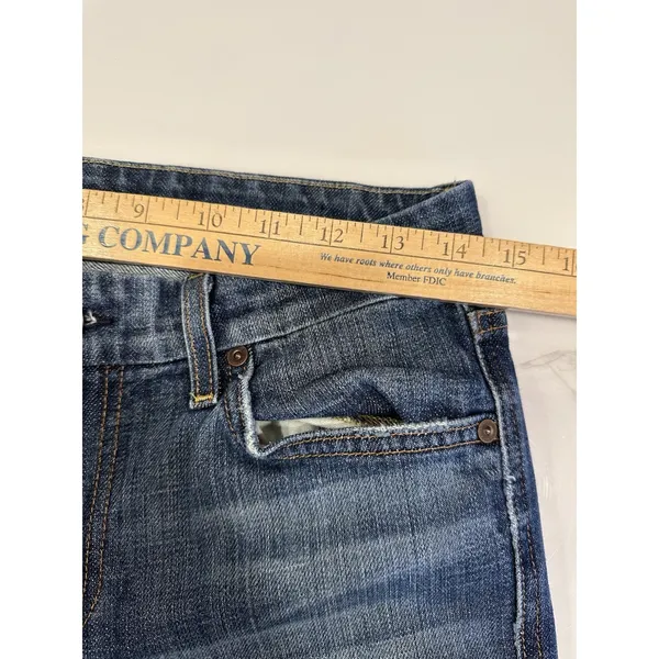 7 For All Mankind *A*Pocket Boot Cut Women’s 27”X33” Made In USA VTG Y2K LowRise - Image 8