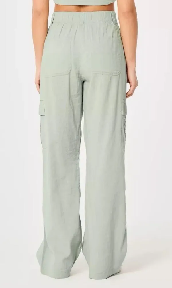 Hollister Linen Blend Cargo Pants - Image 4