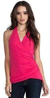 Venus NWT  Pink Surplice Halter Top - Image 7