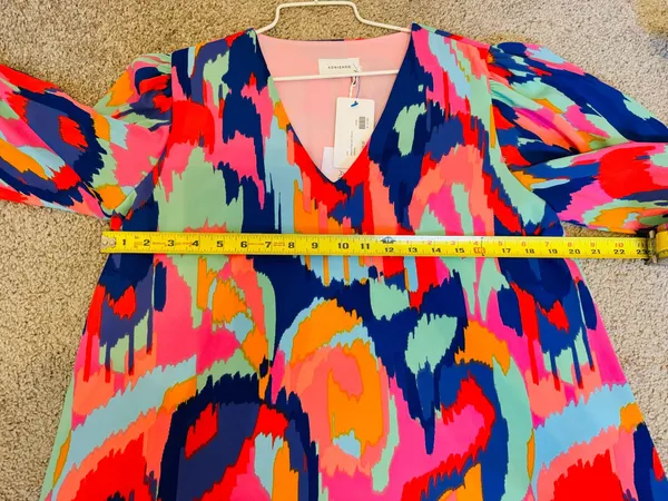 Free Spirit Colorful Ikat Blouse Size Large - Image 9
