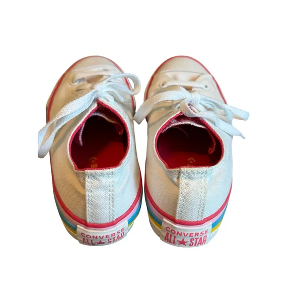 Converse Chuck Taylor All Star Ox Rainbow Stripe Canvas Sneakers - Image 3
