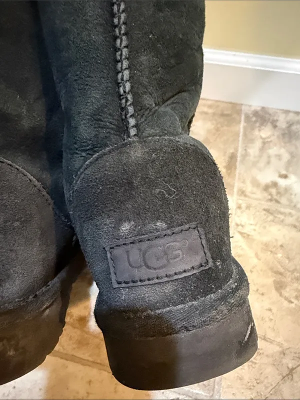 Women’s UGG Faux Fur Lined Winter Boots Black - Image 5