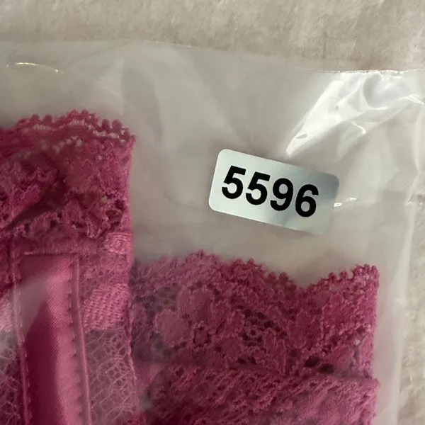 Victorias Secret Dream Angels Magenta Lace Longline Bralette‎ L 417807-QAX - Image 10