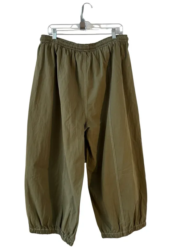 ODDI Los Angeles Olive Boho Balloon Jogger Pants Plus Size 3X Utility - Image 3