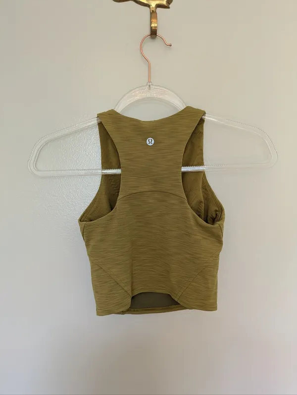 Lululemon Invigorate Training Tank Top Heathered Auric Gold Everlux 0 - Image 4