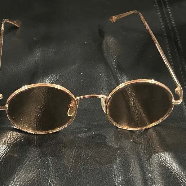 Round Gold Sunglasses Unisex - Image 10