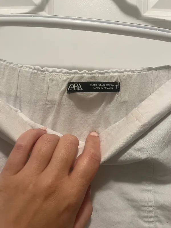 ZARA Strapless Jumpsuit Cargo - Image 4