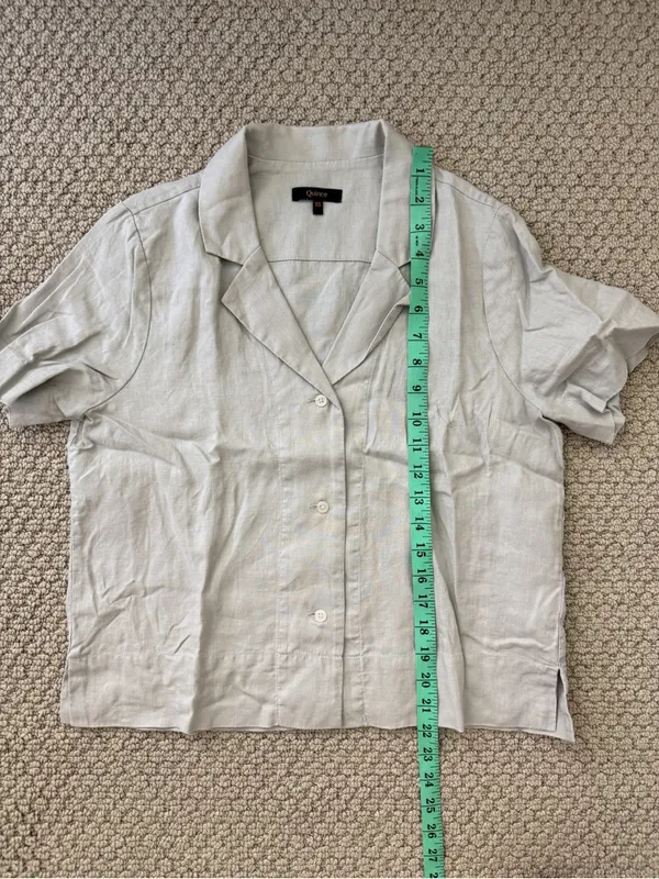 Quince Linen Shirt Womens XS - Image 4