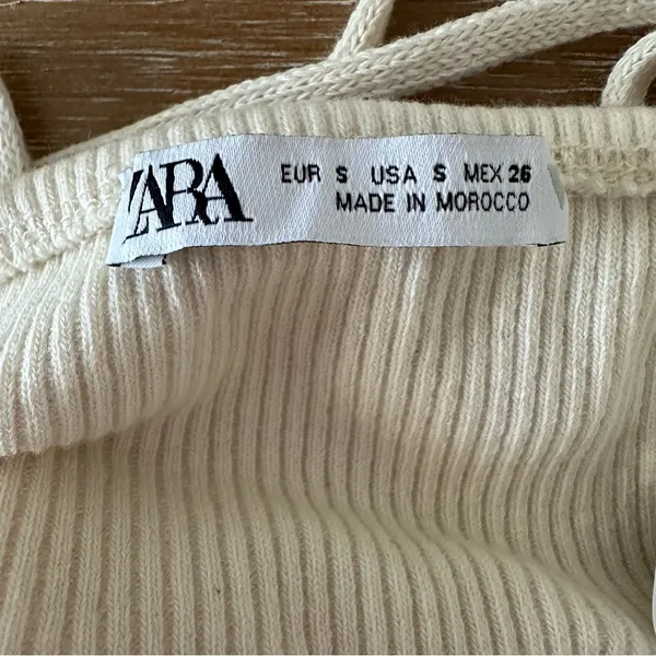 Zara Knit Crop Top Tank - Image 4