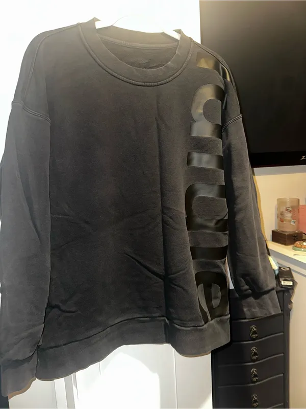 Lululemon Perfectly Oversized Crew *Logo Black - Image 6