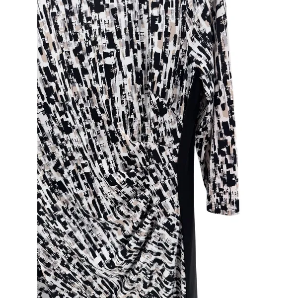 Lauren Ralph Lauren Abstract Print Ruched Sheath Dress Size 14 Workwear Career‎ - Image 2