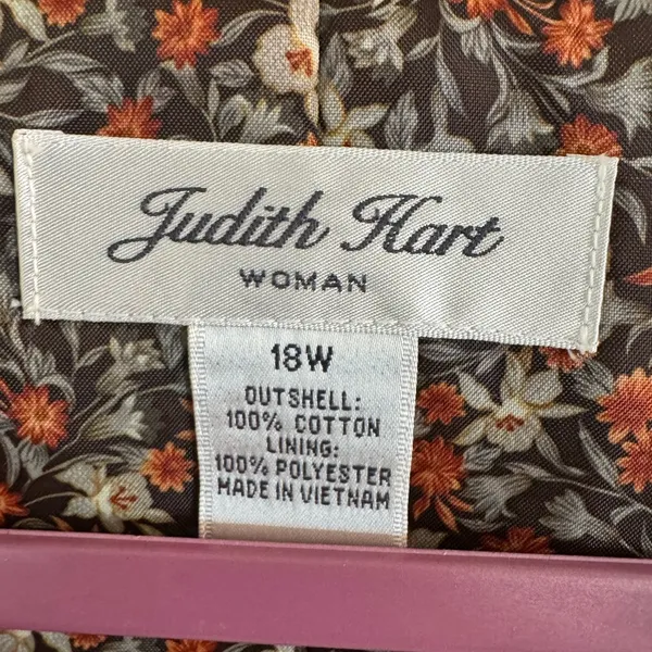 Vintage Judith Hart burnt orange blazer jacket Size 18W - Image 2